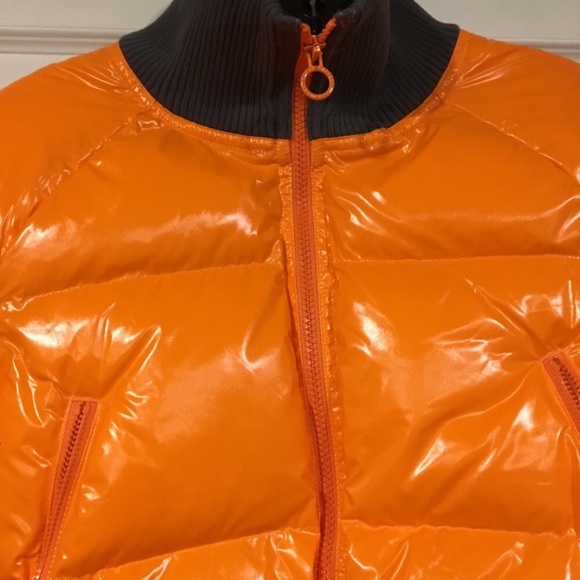 ADIDAS Women’s Stella Sport ORANGE Puffer Jacket - Picture 5 of 8